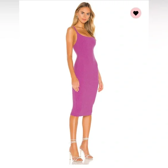 Lydia midi dress in punch purple - Picture 1 of 2